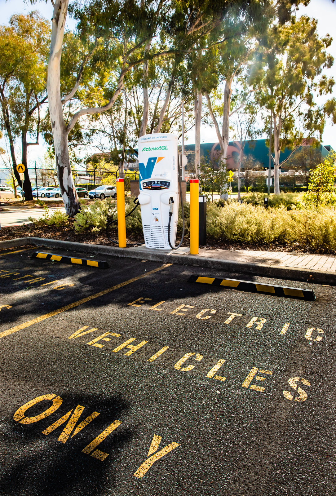 EV charging point on a commercial site